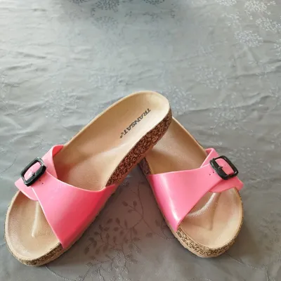 Claquettes,femme, rose 